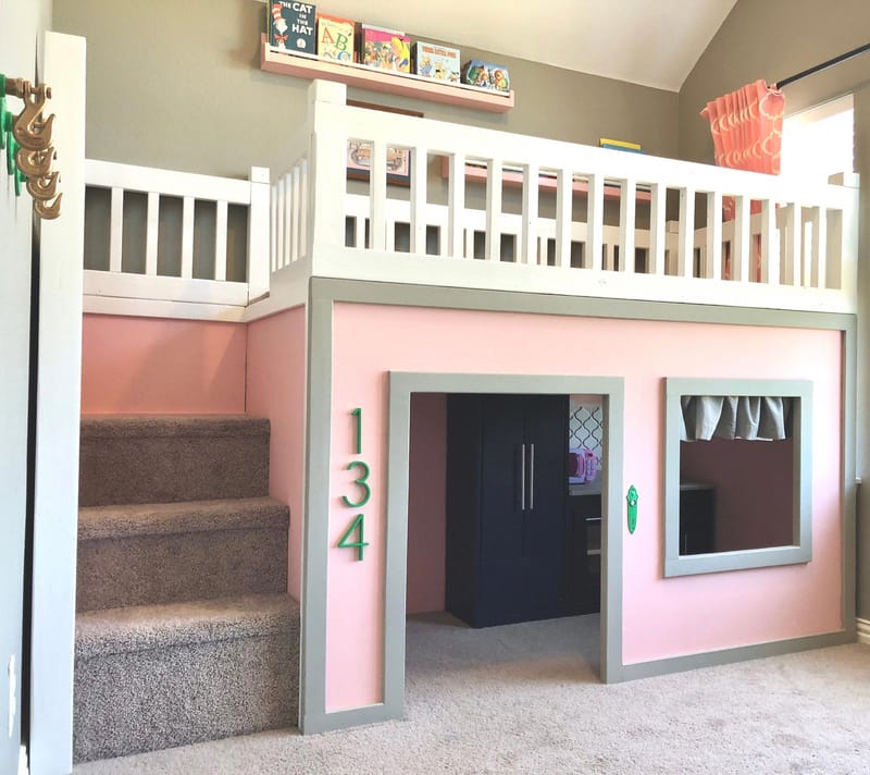 toddler loft bed with play area underneath instructions 2