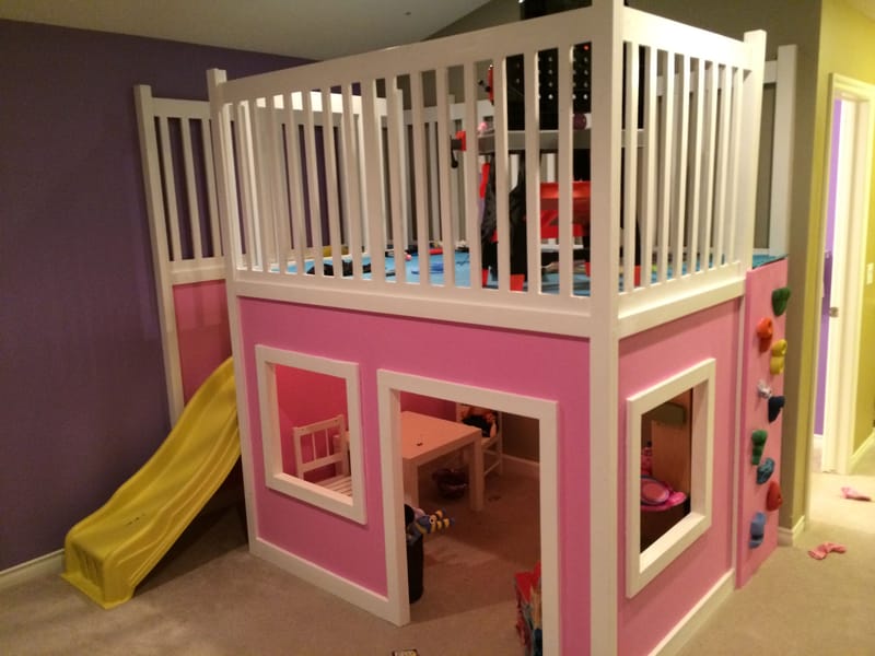 toddler loft bed with play area underneath instructions 1