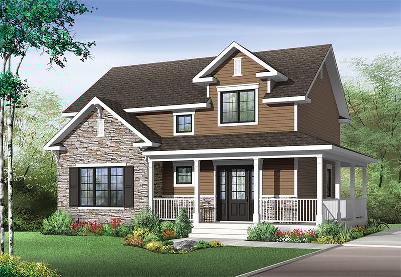 traditional house plans two story 3