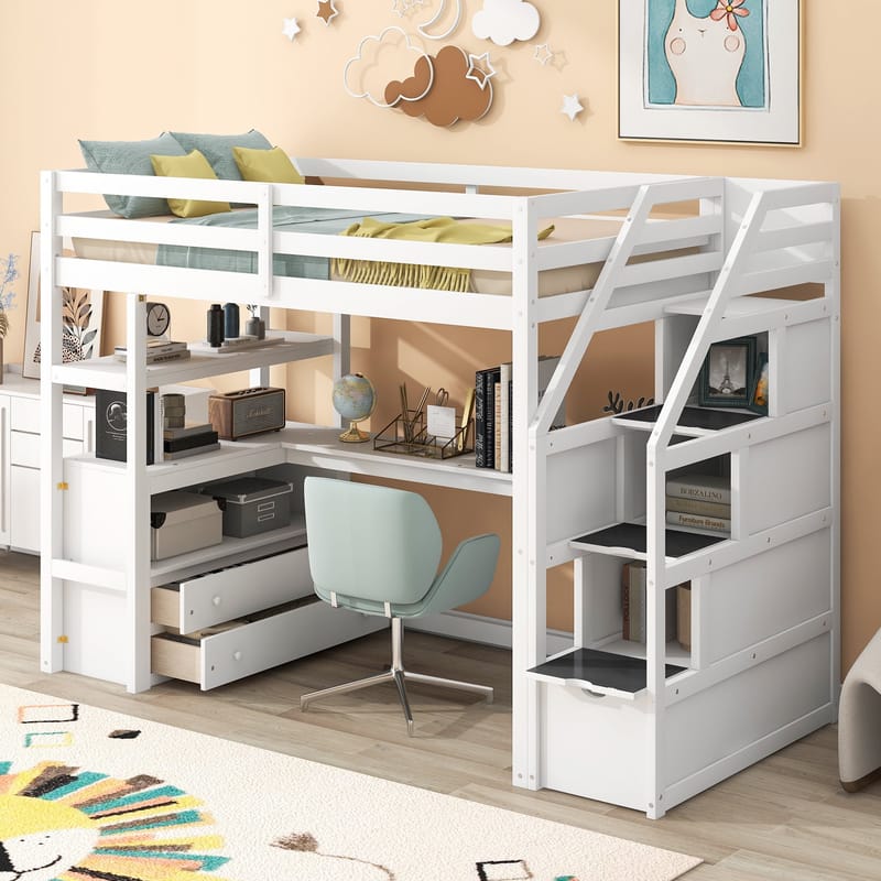 Transforming Small Spaces How a Teen Loft Bed with Desk Creates Their Ultimate Zone 3