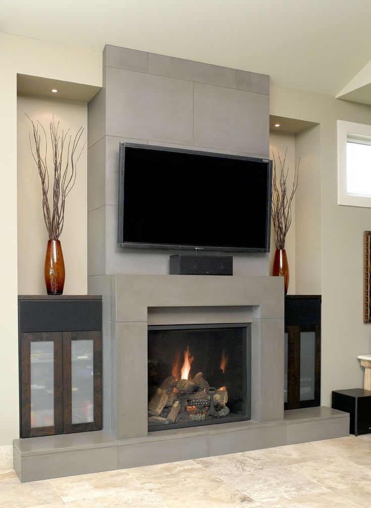 tv above gas fireplace ideas 5