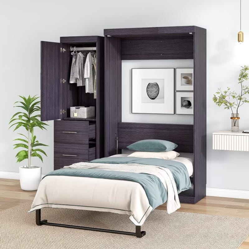 twin bed in a cabinet 1