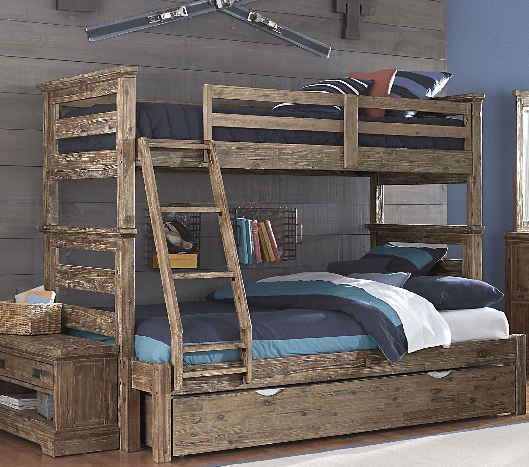 twin over full size bunk bed with trundle 2