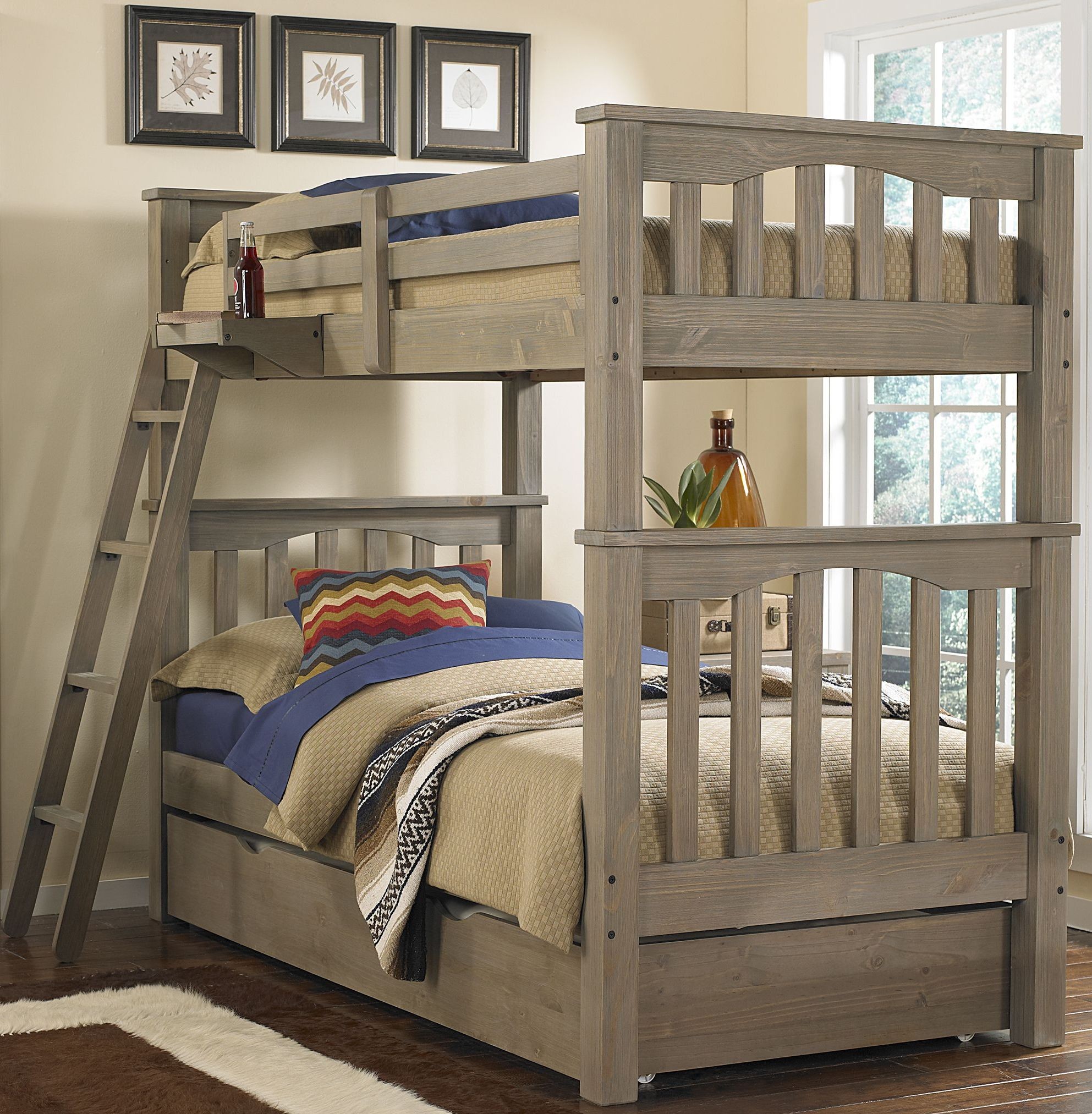 twin over full size bunk bed with trundle 4