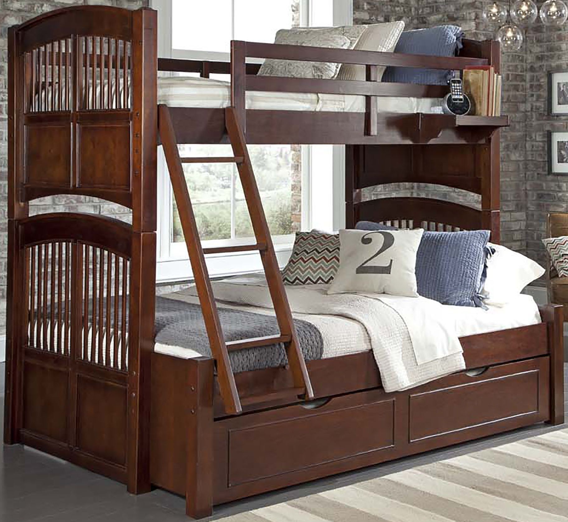 twin over full with trundle bunk bed 3
