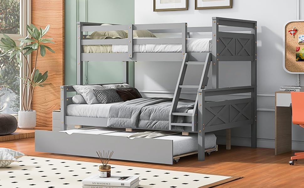 twin over full with trundle bunk bed 1