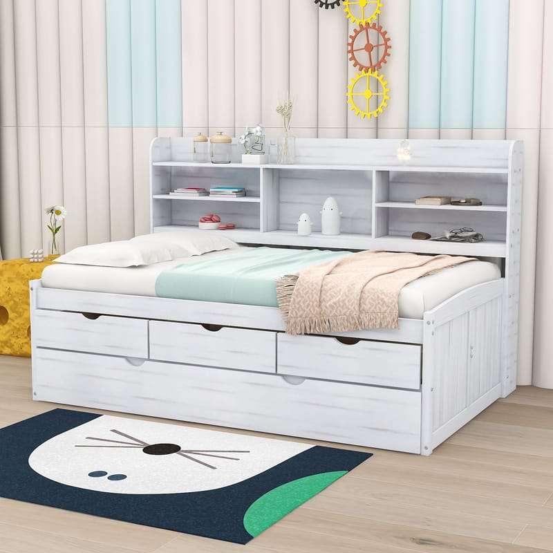 twin platform bed with drawers 3