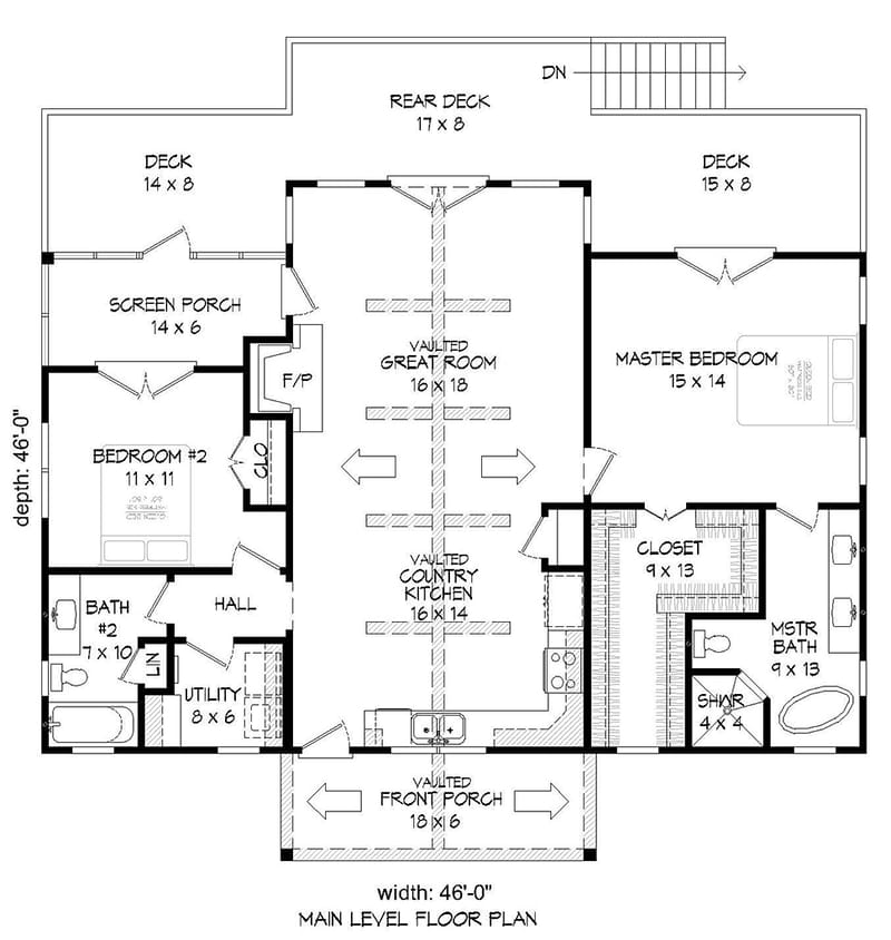 two bedroom 2 bath floor plans 5