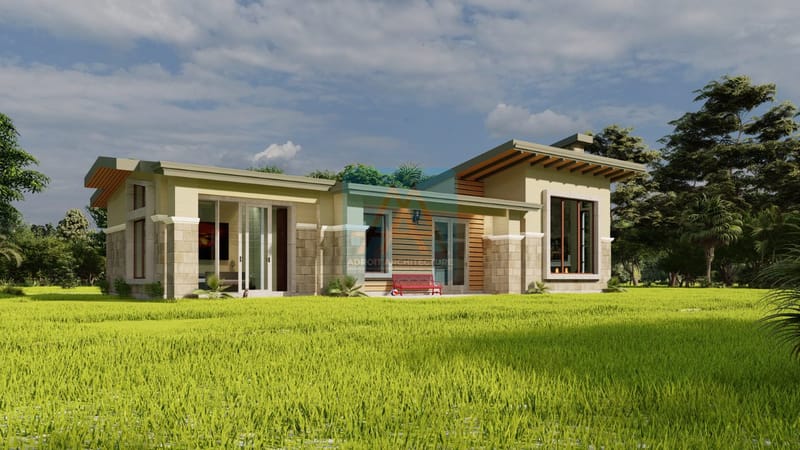 two bedroom bungalow house plans 2