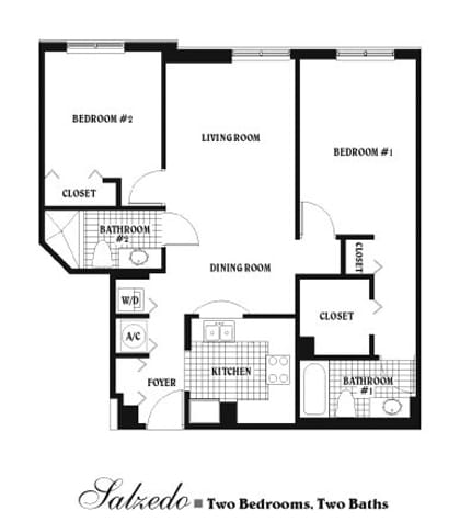 two bedroom condo floor plans 2