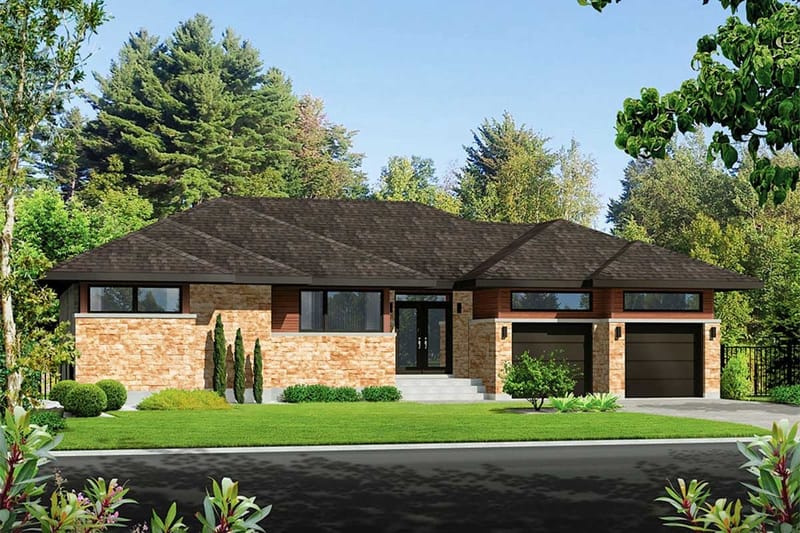 two bedroom house plans with garage 1