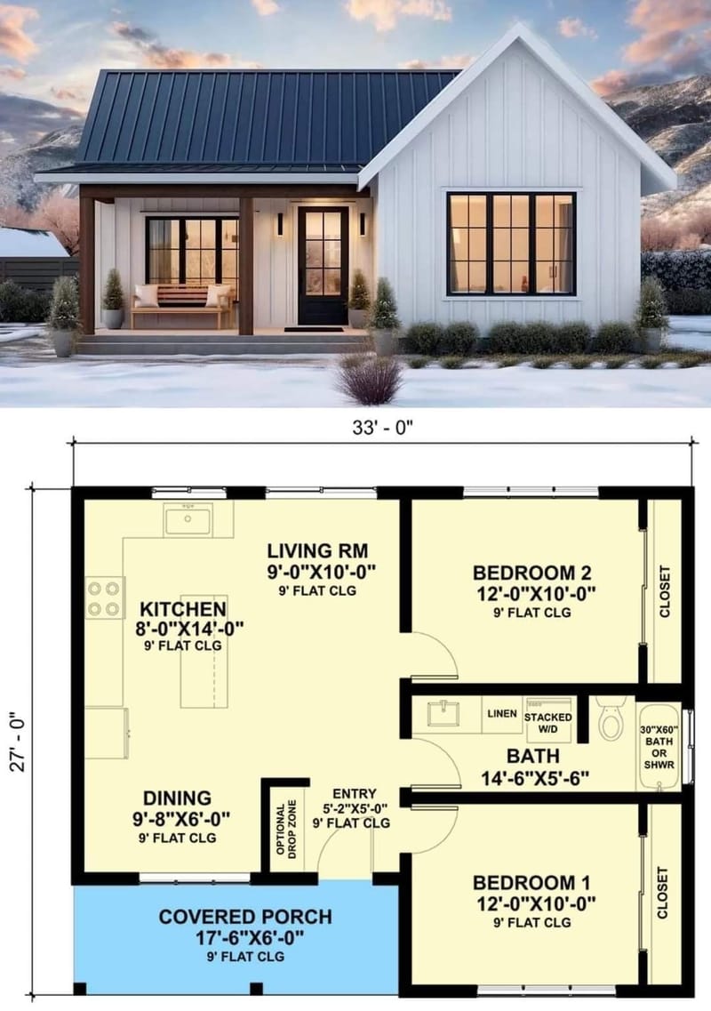 two bedroom tiny house floor plans 5
