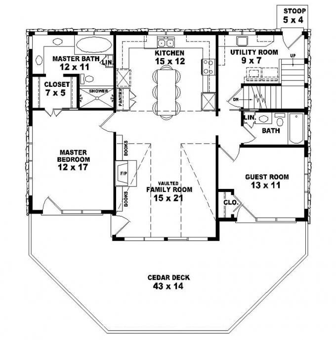 two bedroom two bath house plans 5