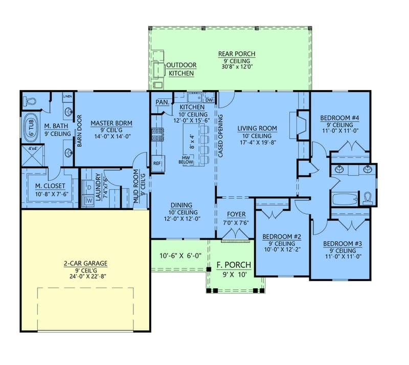 two master bedroom home plans 4
