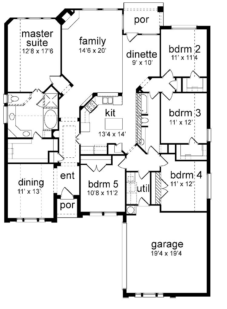 two story 5 bedroom house plans 5