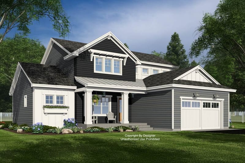 two story craftsman home plans 2