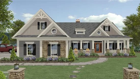 two story craftsman home plans 5