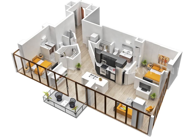 Uncovering the Secrets to Brilliant 2 Bedroom Apartment Floor Plans 3