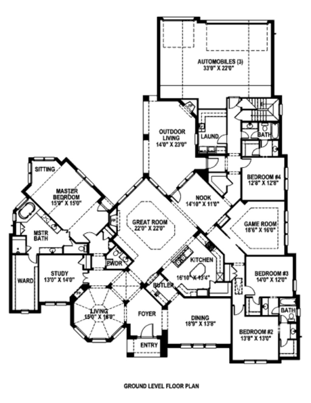 unique single story house plans 3