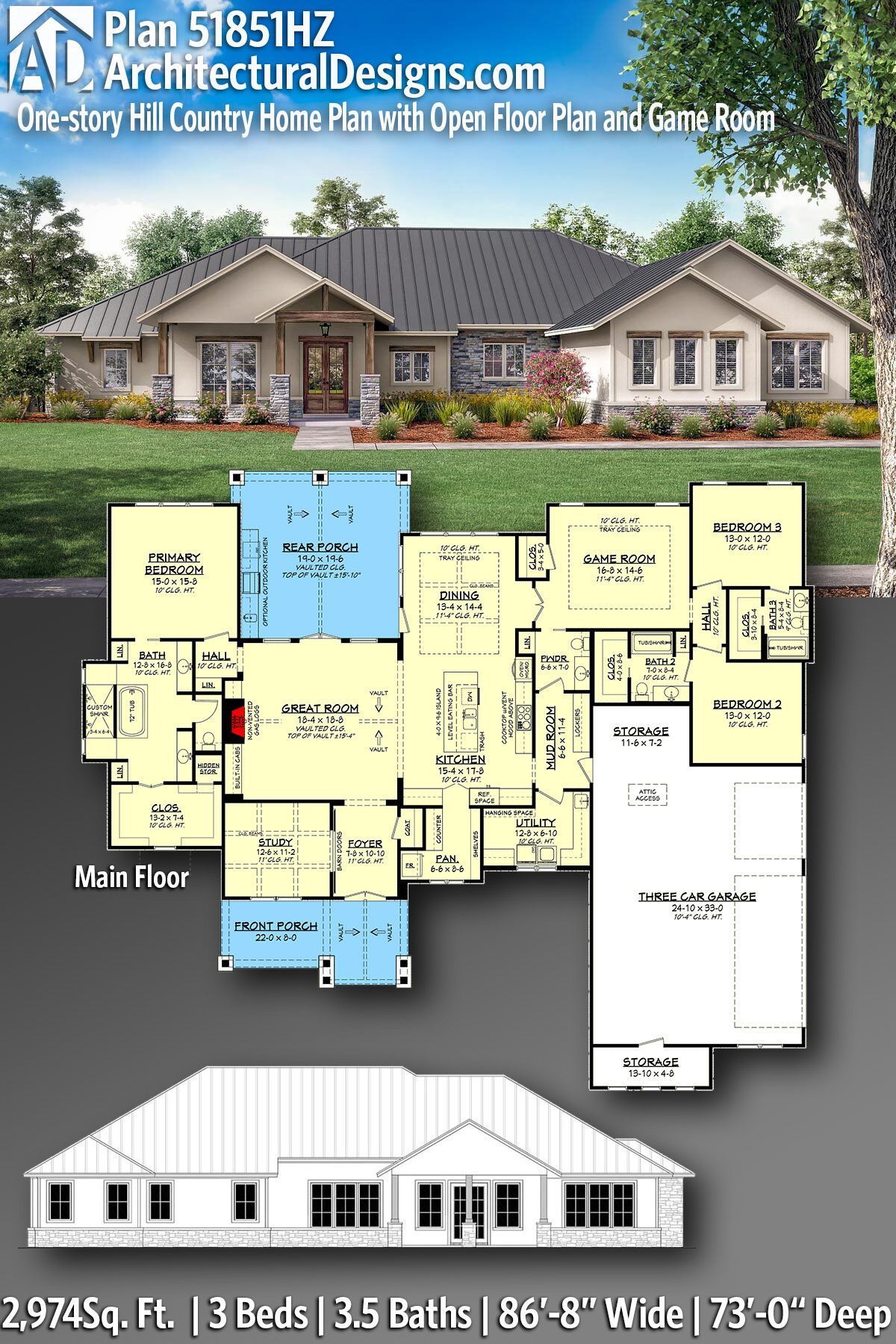 unique single story house plans 4