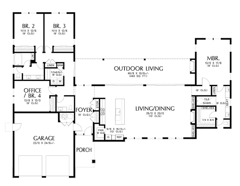 unique single story house plans 5