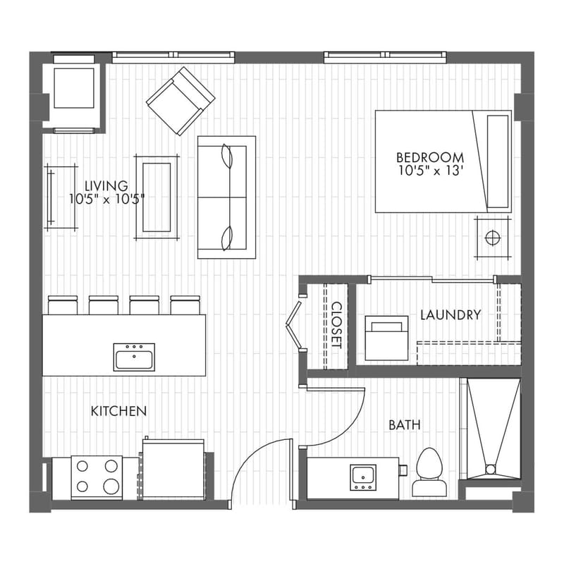 Unlock the Potential of Your Small One-Bedroom Floor Plan 1