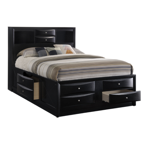 Unlocking Bedroom Potential with a Black Platform Bed and Clever Storage Solutions 4
