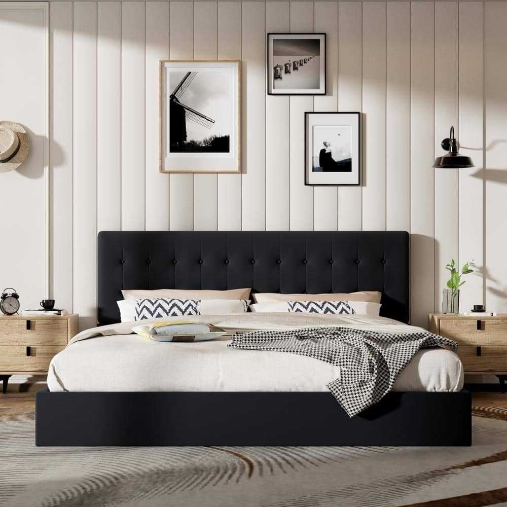 Unlocking Bedroom Potential with a Black Platform Bed and Clever Storage Solutions 5