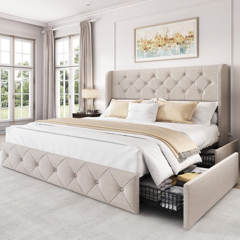 Unlocking Hidden Space How a Queen Platform Storage Bed Transforms Your Bedroom 2
