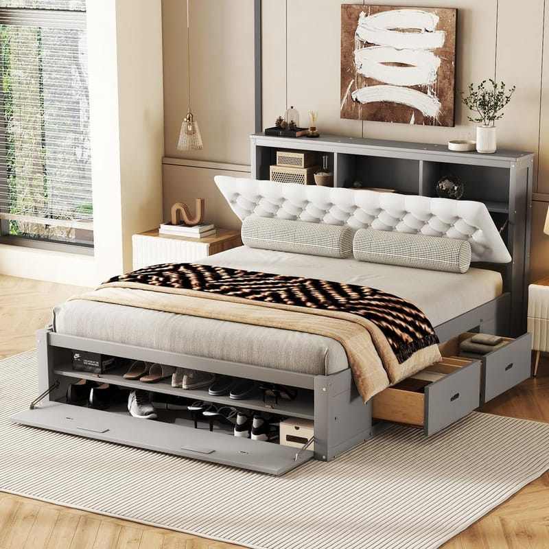 Unlocking Hidden Space How a Queen Platform Storage Bed Transforms Your Bedroom 3
