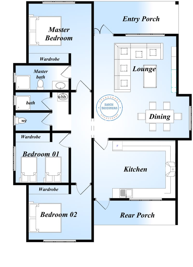 Unlocking the Charm The Art of a Thoughtful Three Bedroom Cottage Floor Plan 4