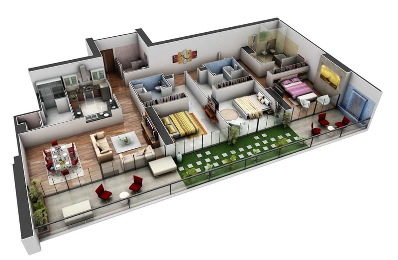 Unlocking the Potential of Your 3 Bedroom Apartment Floor Plan 4