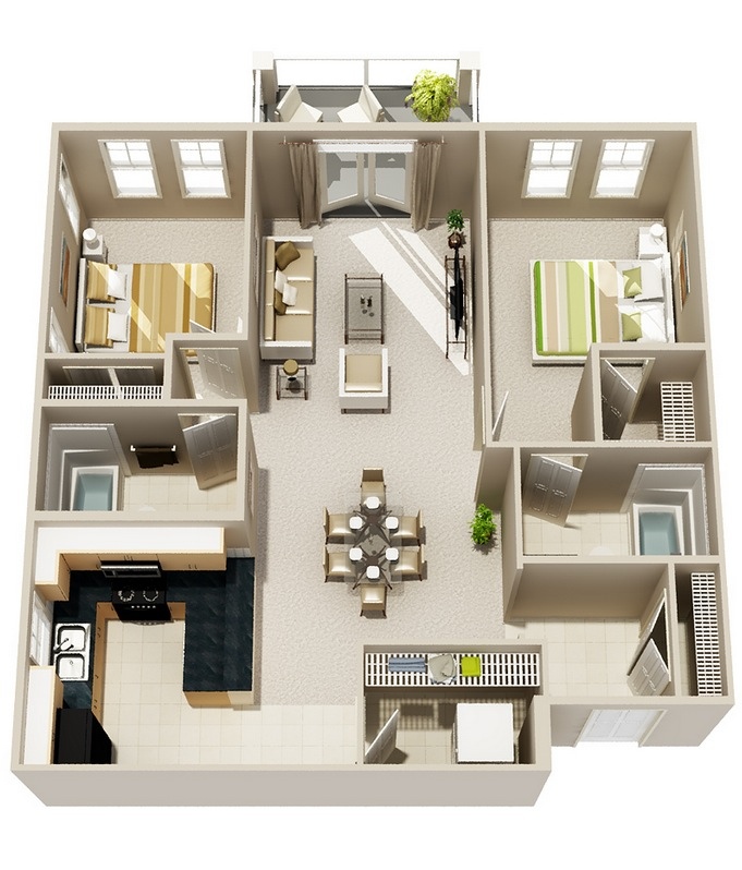 Unlocking the Secrets of Smart 2 Bedroom 2 Bathroom Layout 3