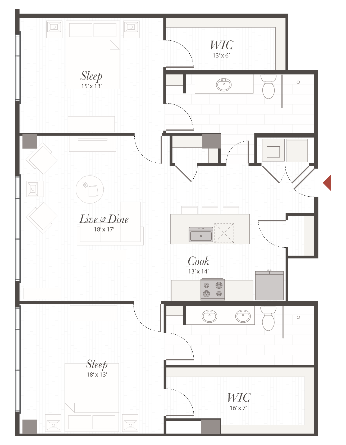 Unlocking the Secrets to a Perfect Two-Bedroom Condo Layout for Your Life 3