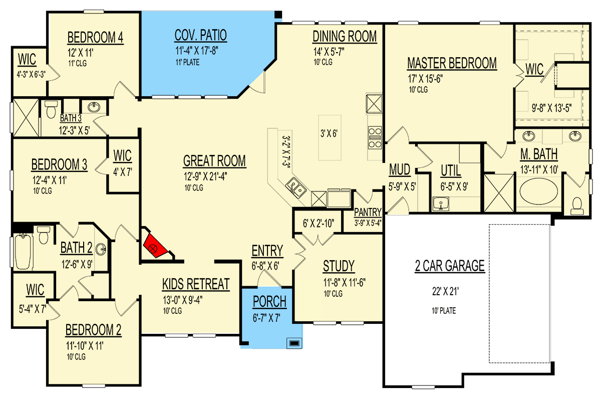 Unlocking the Secrets to a Perfectly Flowing Four Bedroom Single Story Home 5