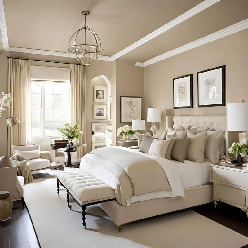 Unlocking Tranquility How White and Beige Inspire Restful Bedrooms 2