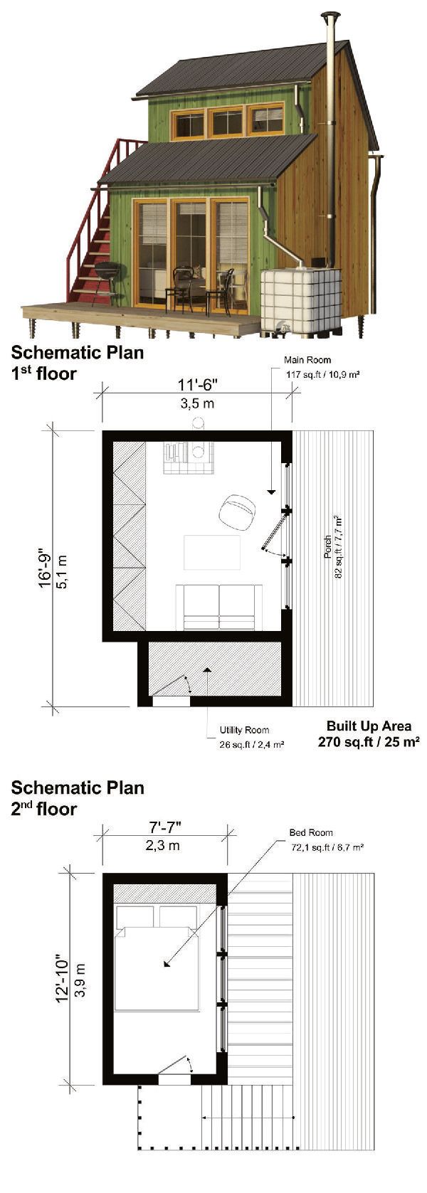Unlocking Vertical Living The Genius of Two Story Tiny House Plans 2