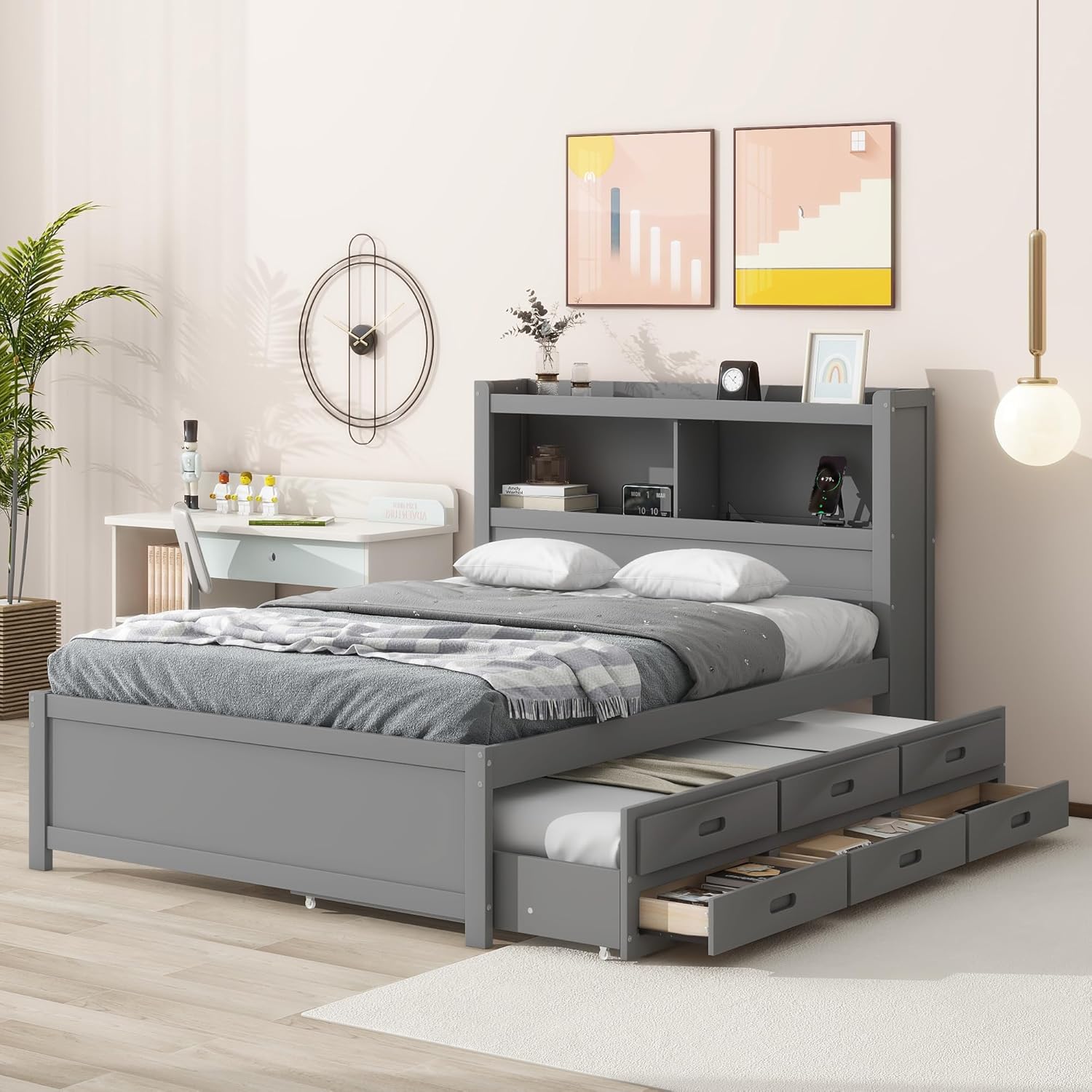 Unlocking Your Bedroom's Potential The Full Size Bed With Trundle and 2
