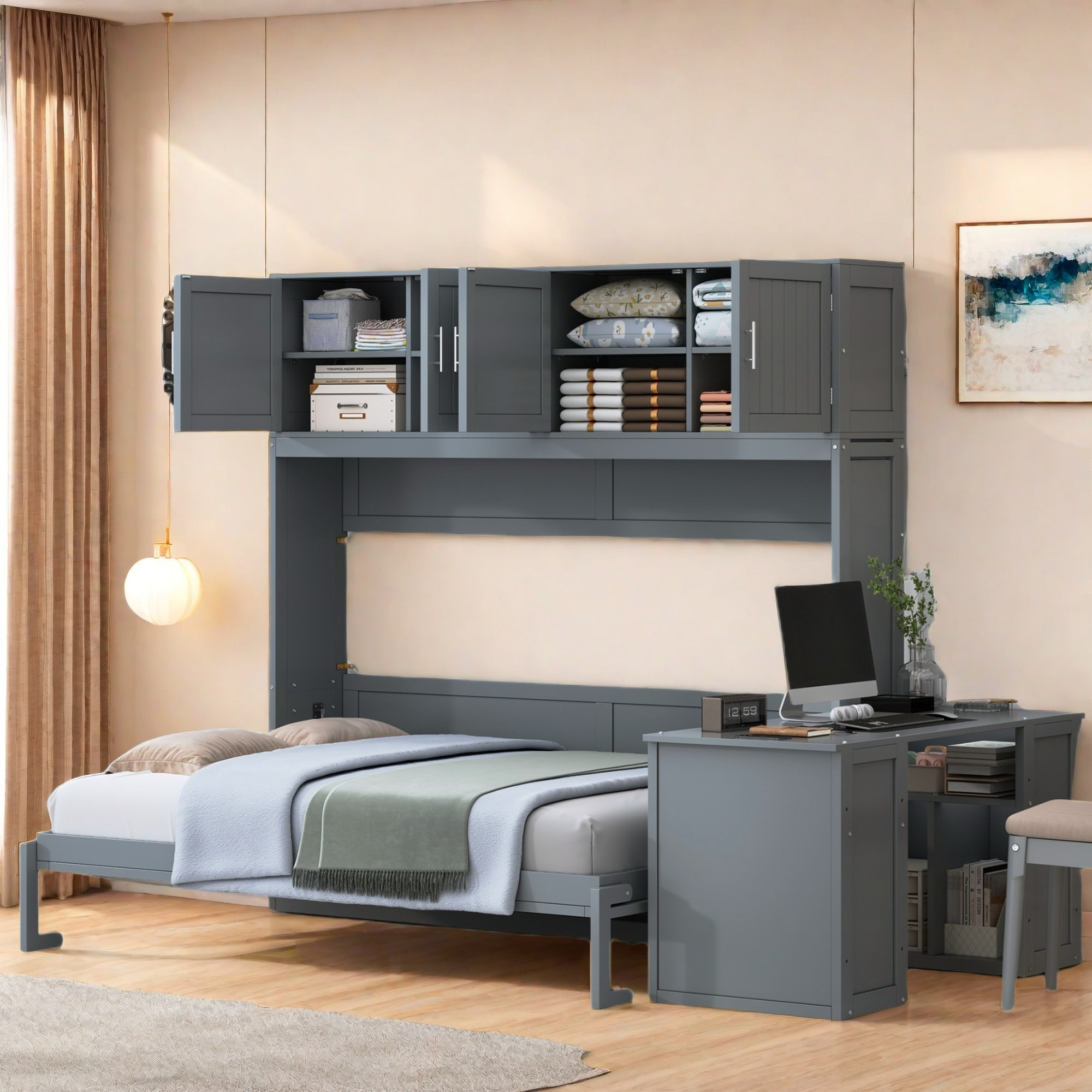 Unlocking Your Small Space: The Genius of Murphy Bed and Desk Combos 2