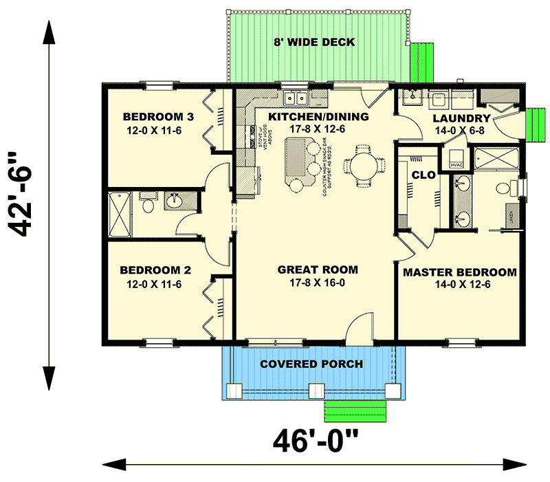 Unpacking the Enduring Appeal of Three-Bedroom Ranch Floor Plans 5