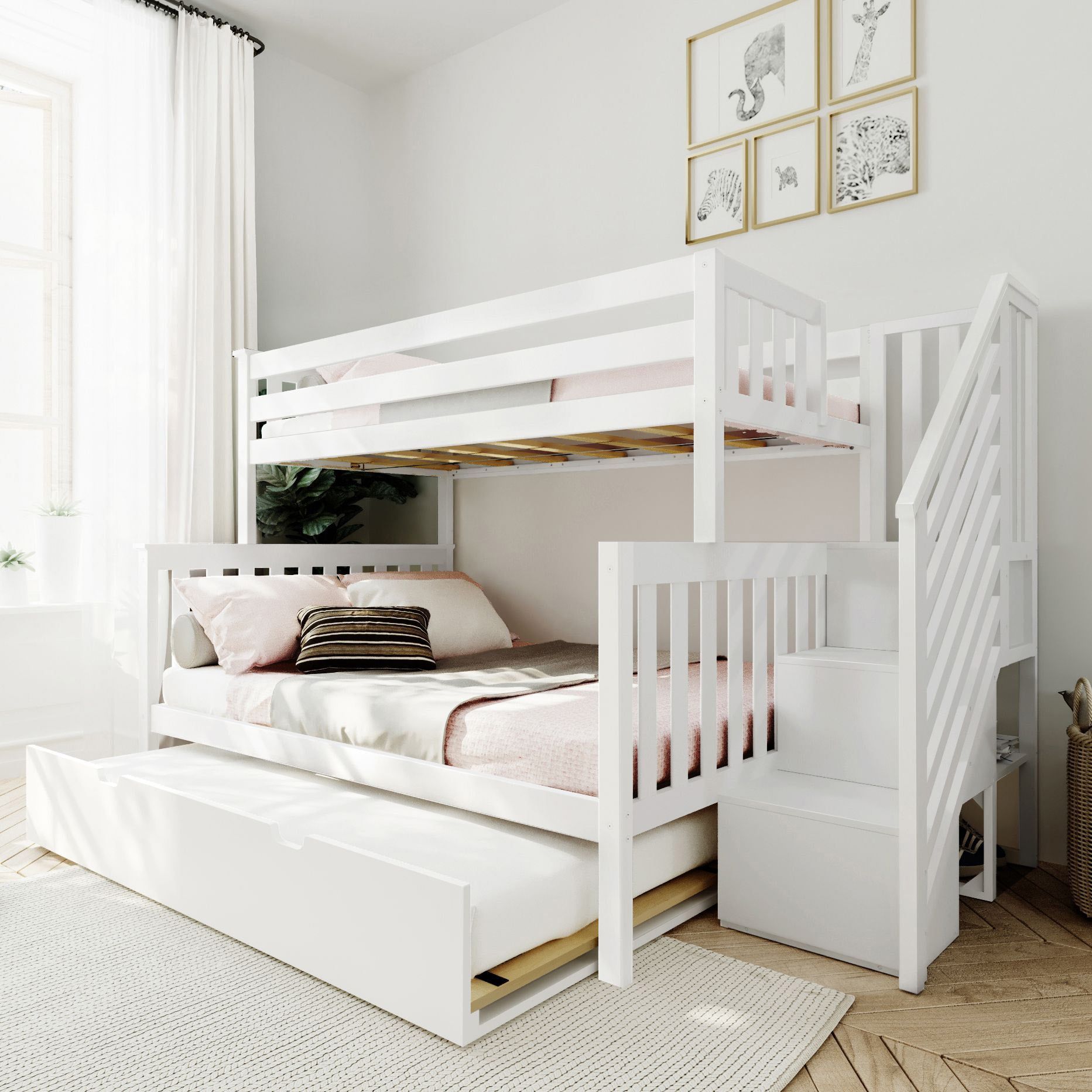 Unpacking the Genius of Staircase Bunk Beds with Trundles for Growing Families 2
