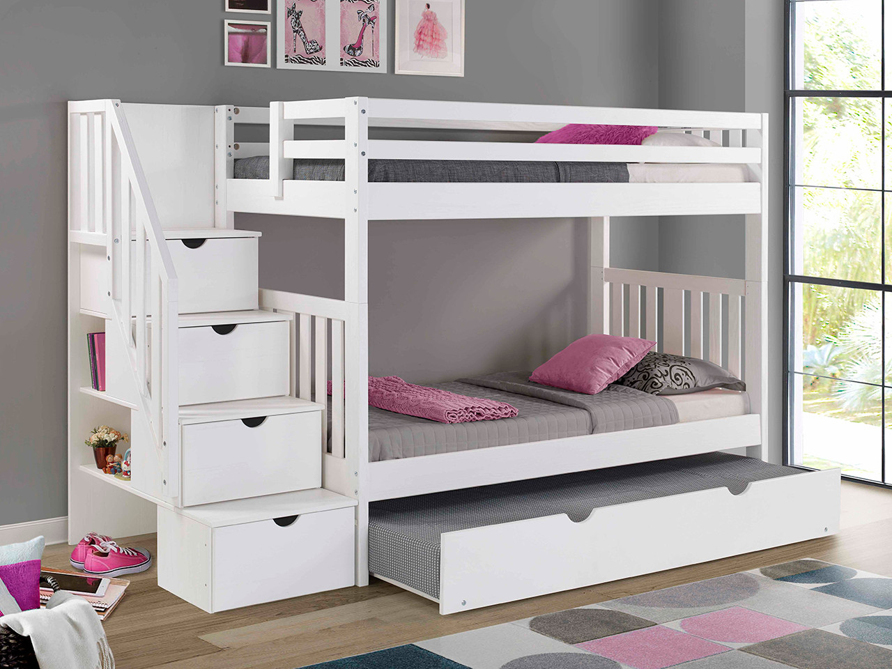 Unpacking the Genius of Staircase Bunk Beds with Trundles for Growing Families 3