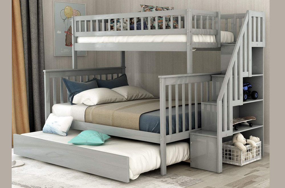 Unpacking the Genius of Staircase Bunk Beds with Trundles for Growing Families 5