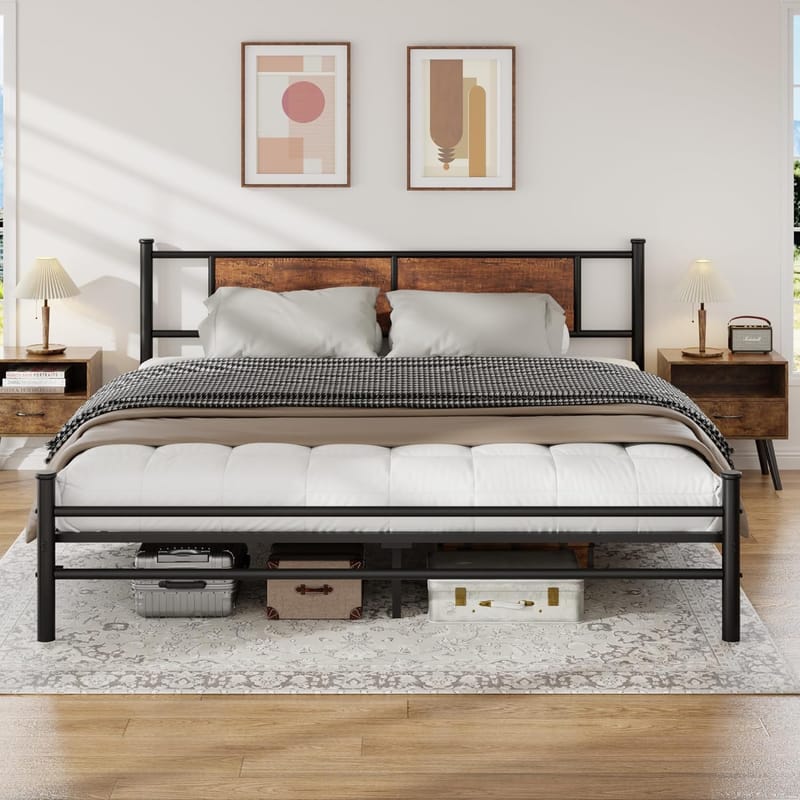 Unpacking the Strength and Serenity of a King Size Steel Bed Frame 2