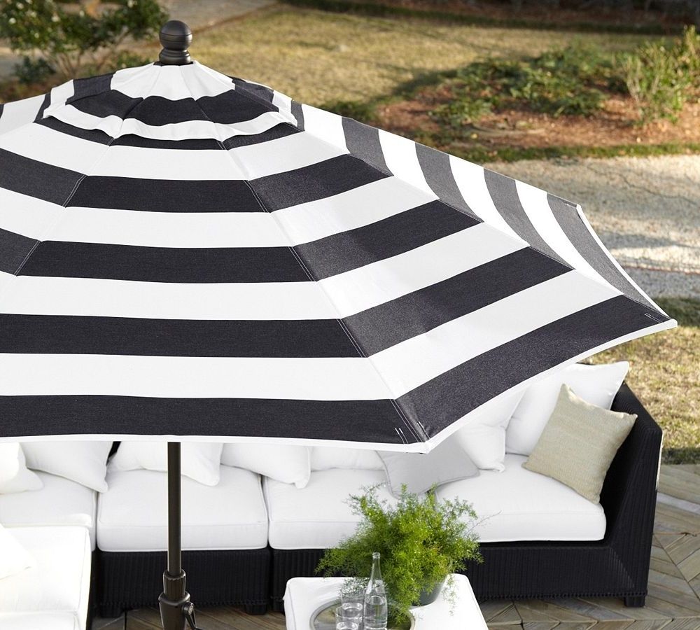 Unveiling the Timeless Charm of Black and White Striped Patio Um 2