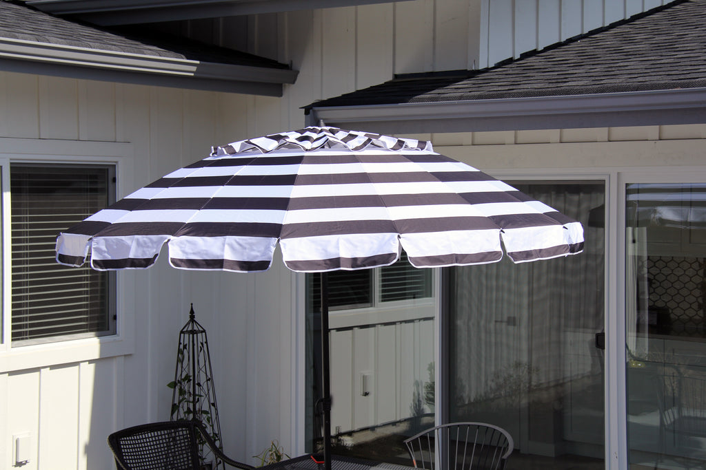 Unveiling the Timeless Charm of Black and White Striped Patio Um 3