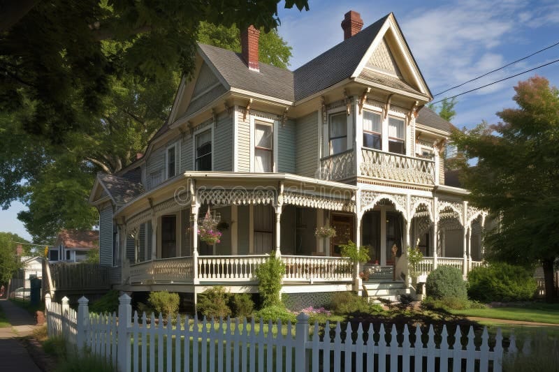victorian home with wrap around porch 5