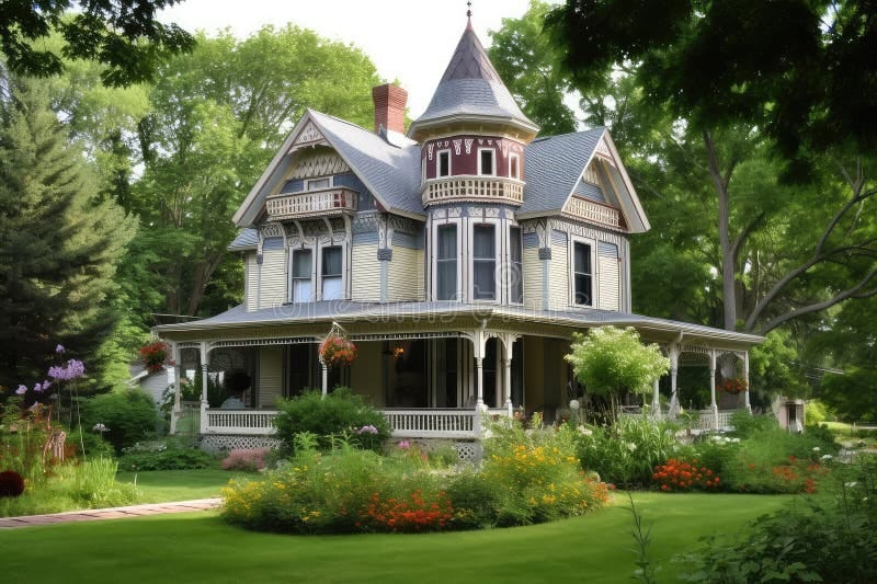 victorian home with wrap around porch 1