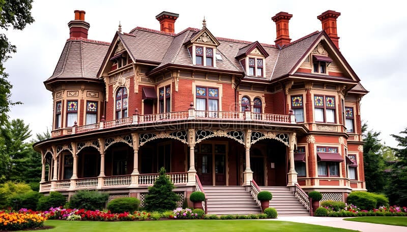 victorian home with wrap around porch 2