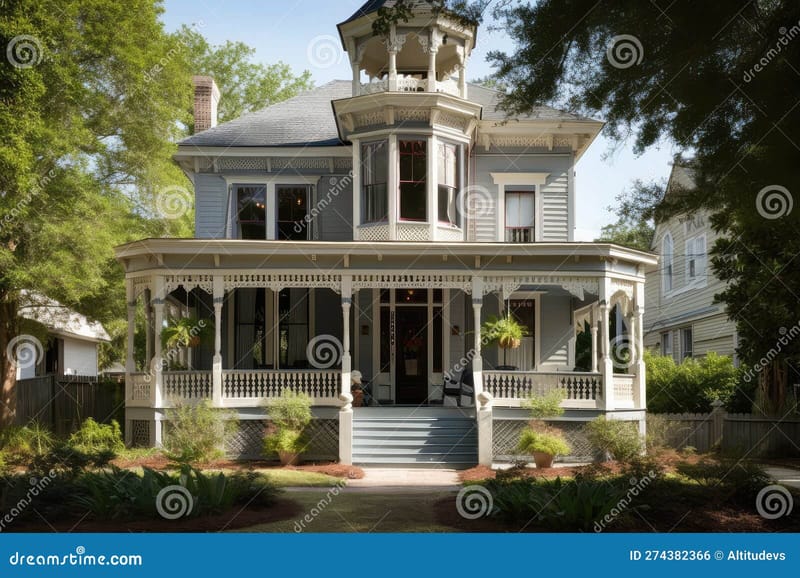 victorian home with wrap around porch 4